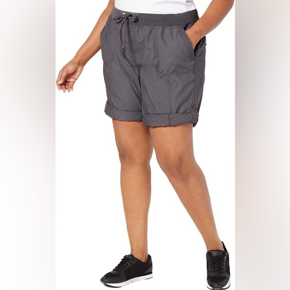 Calvin Klein Performance Pants - Calvin Klein Performance Women's Poplin Cargo Shorts Size 2X